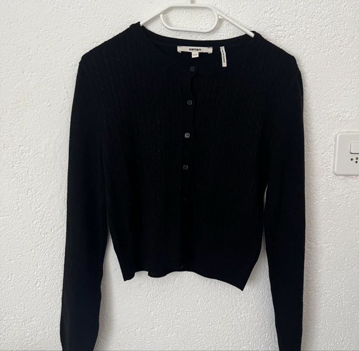 Giacche: Schwarze Koton Strickjacke, Gr. S – Usato da Aesch BL venduto da Yezdam