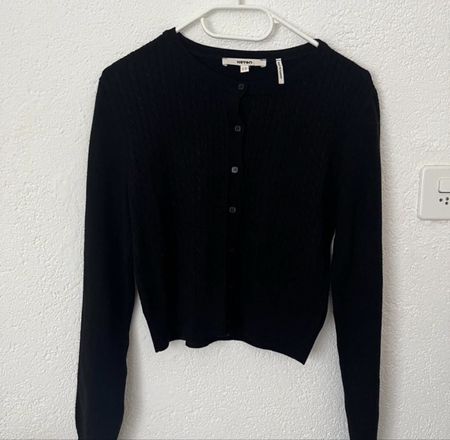 Schwarze Koton Strickjacke, Gr. S