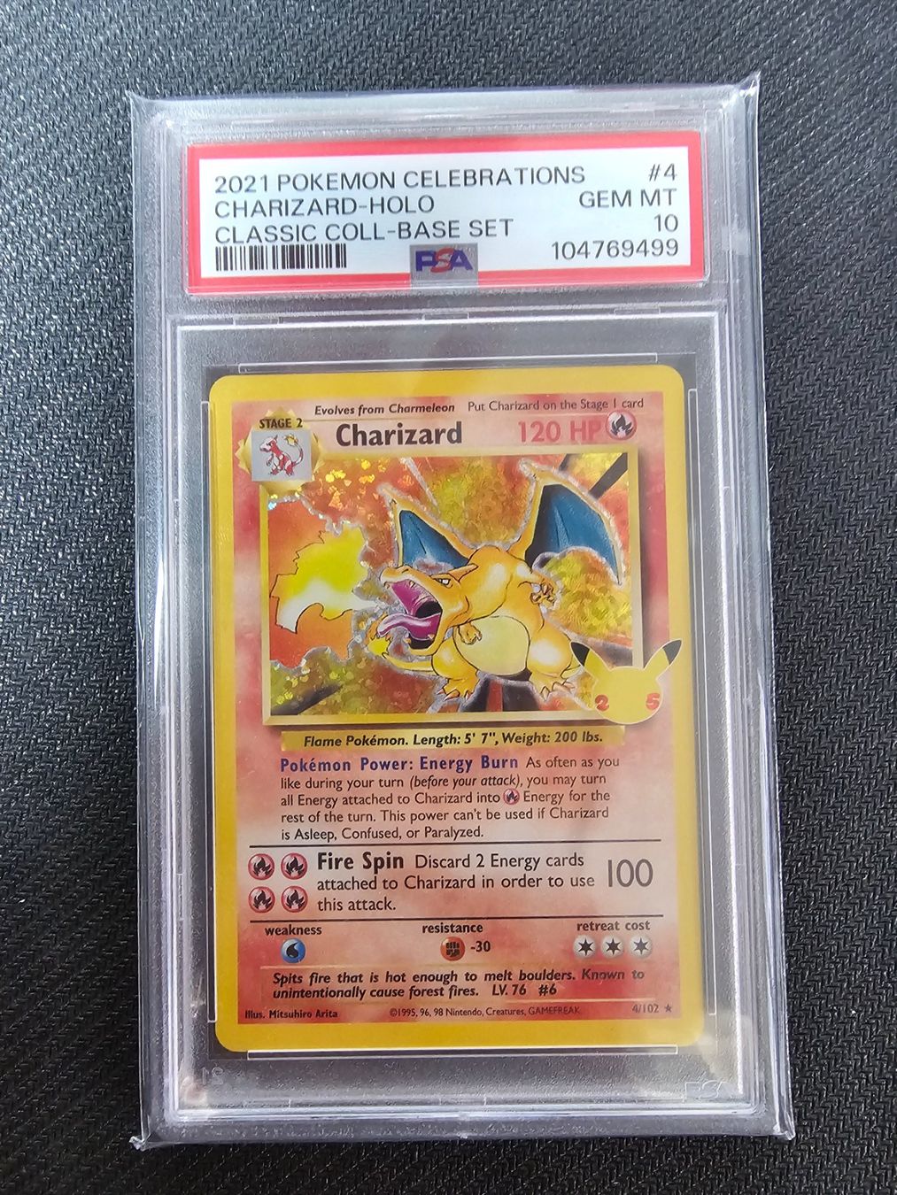 Pokémon Carte collezionabili: PSA 10 Charizard 4/102 Celebrations – Usato da Eglisau venduto da Gino_Gino
