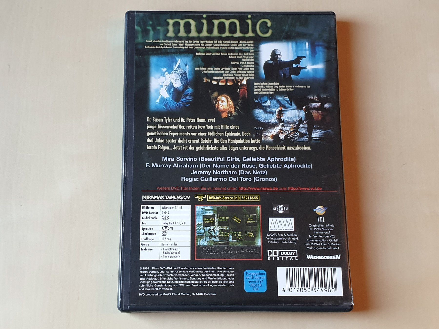 Tous les DVDs: Mimic – D'occasion à Stansstad par collectorsshop 1