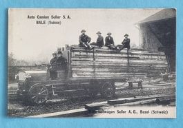 Basel - Motorlastwagen Soller AG - Holztransport