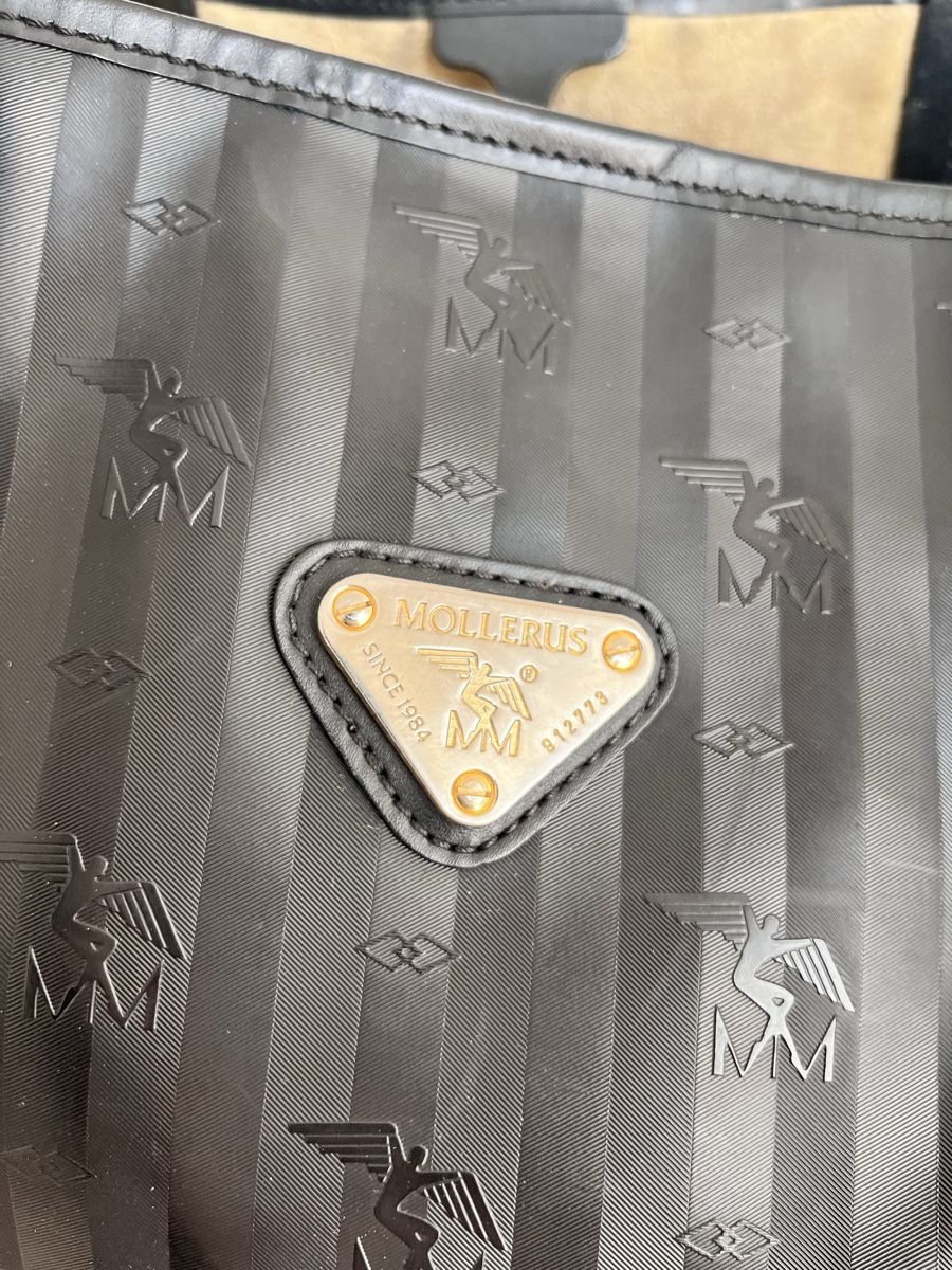 Maison Mollerus Taschen für Damen: Maison Mollerus Tote Bag Black Patterned Medium  – Gebraucht aus Lausanne von Danash 2