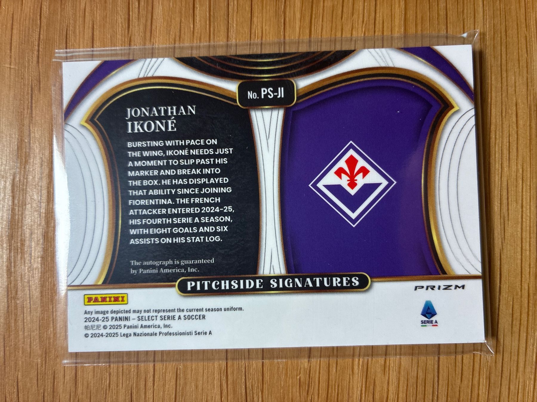 Topps Carte collezionabili: Panini Select Jonathan Ikone Fiorentina Autogramm – Usato da Solothurn venduto da MegaDaggi 1