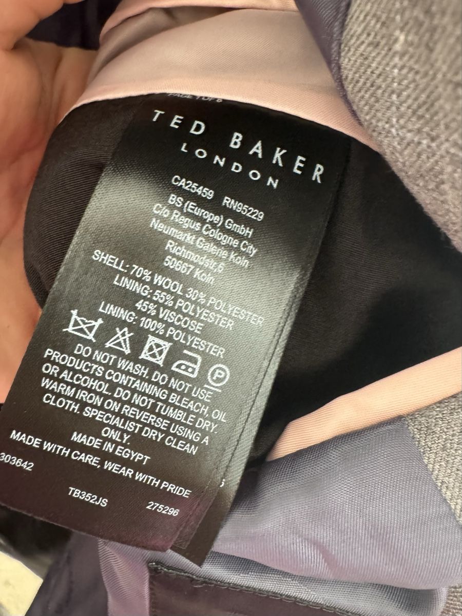 Ted Baker Giacche: Ted Baker wool grey blazer – Nuovo e nell'imballaggio originale da Zürich venduto da di_archive 6