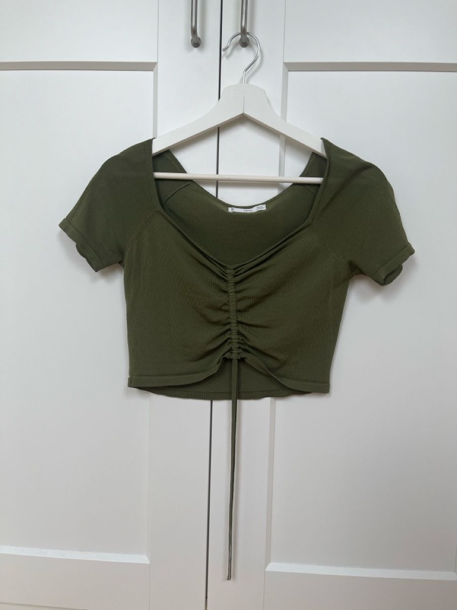 Mango Tops: Crop Top Olivgrün Grösse S – D'occasion à Zürich par lyn_tqp5