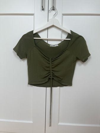 Crop Top Olivgrün Grösse S