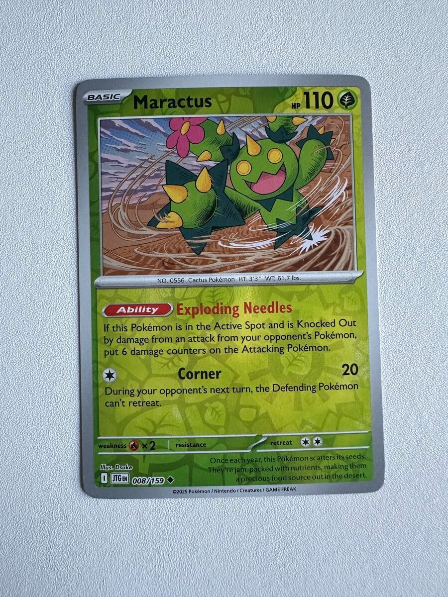 Pokémon Carte collezionabili: Maractus JTG EN 008/159 HOLO – Nuovo (secondo la descrizione) da Zürich venduto da 05t_bwx2