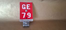 Velonummer Genf  1979 GE 79 Mit Montagehalterung Mod. Dep.