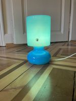 Ikea Vintage Glaslampe Mushroomlampe türkisblau