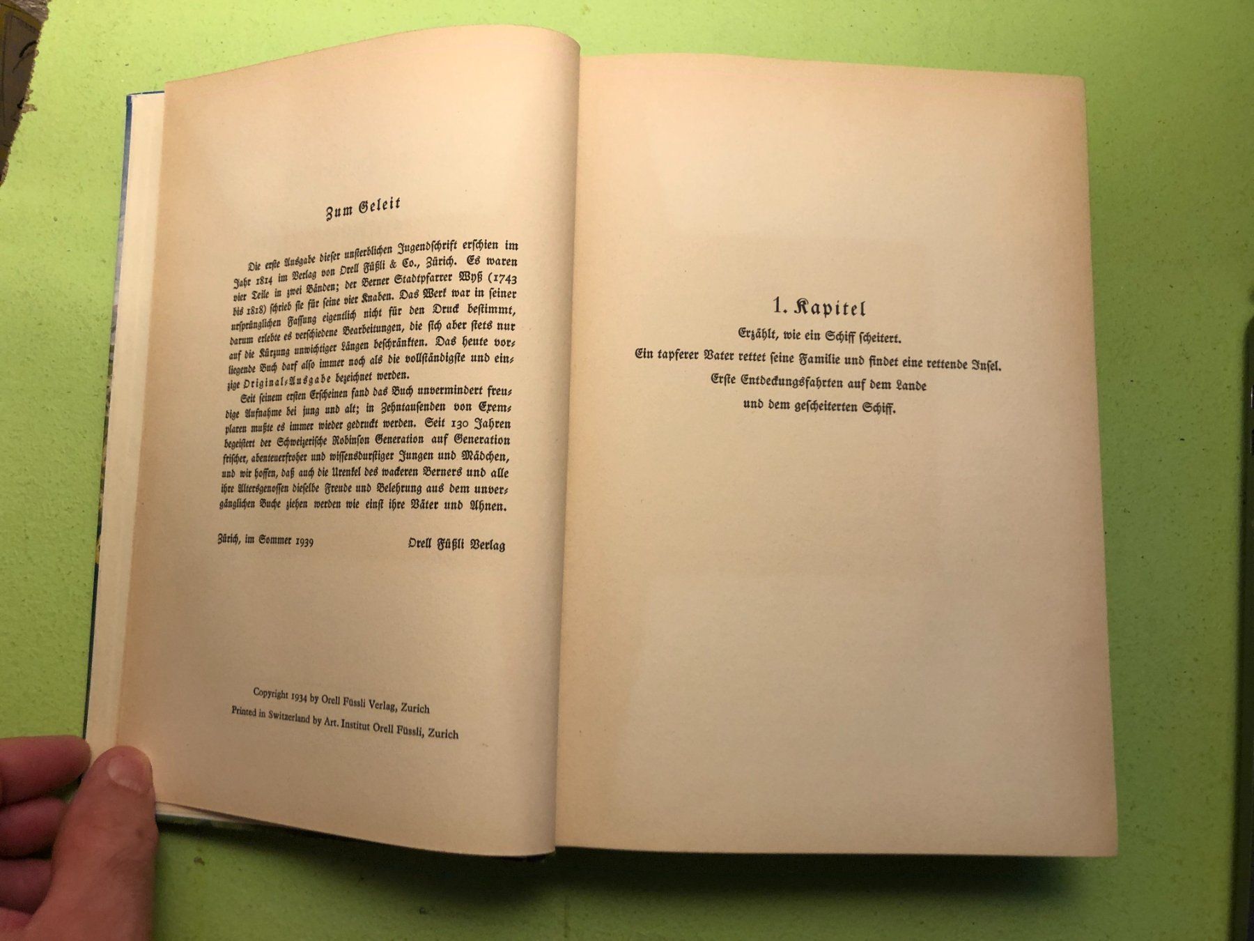Libri: Johann David Wyss: Der schweizerische Robinson. – Usato da Zürich venduto da allp 2