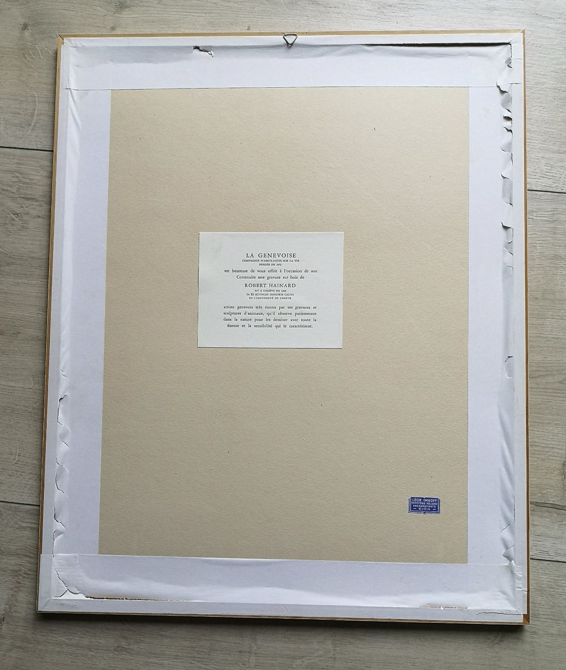 Stiche: Grand bois gravé de Robert Hainard – Gebraucht aus Conthey von Cathlouz 4