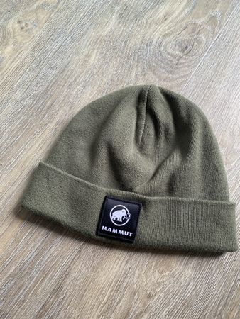 Mammut Beanie Mütze, Olivgrün, Top Zustand für den Winter!
