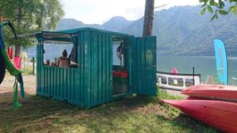 Barcontainer 3 × 2 XL in Wasserblau RAL 5021