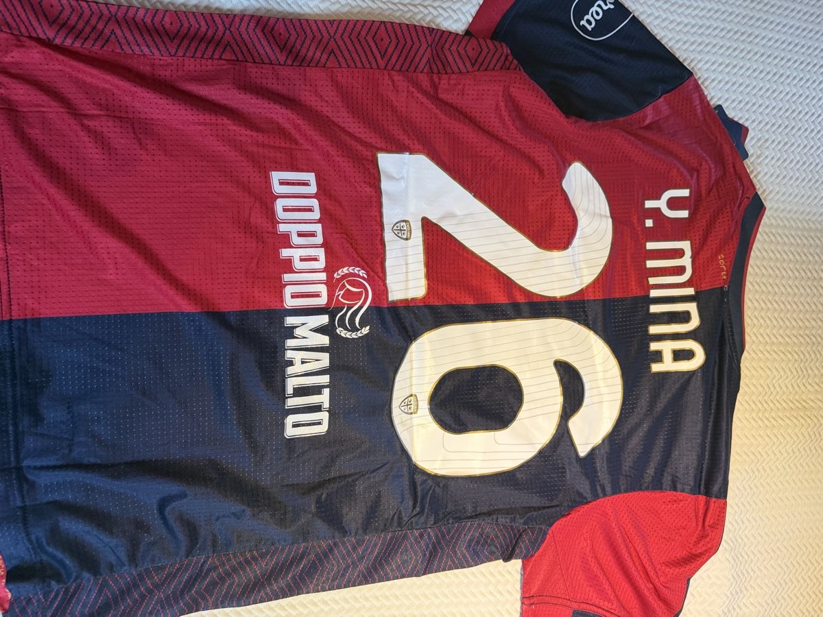 Canottiere & Pantaloni: Originales Cagliari Trikot Yerry Mina – Nuovo e nell'imballaggio originale da Aarberg venduto da marcoo237 2