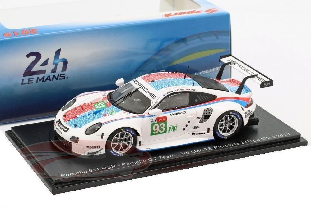 Spark 1:43 Porsche 911 RSR #50 24h LeMans 1975 Striebig, Kirschoffer, Mauroy S9801 modèle