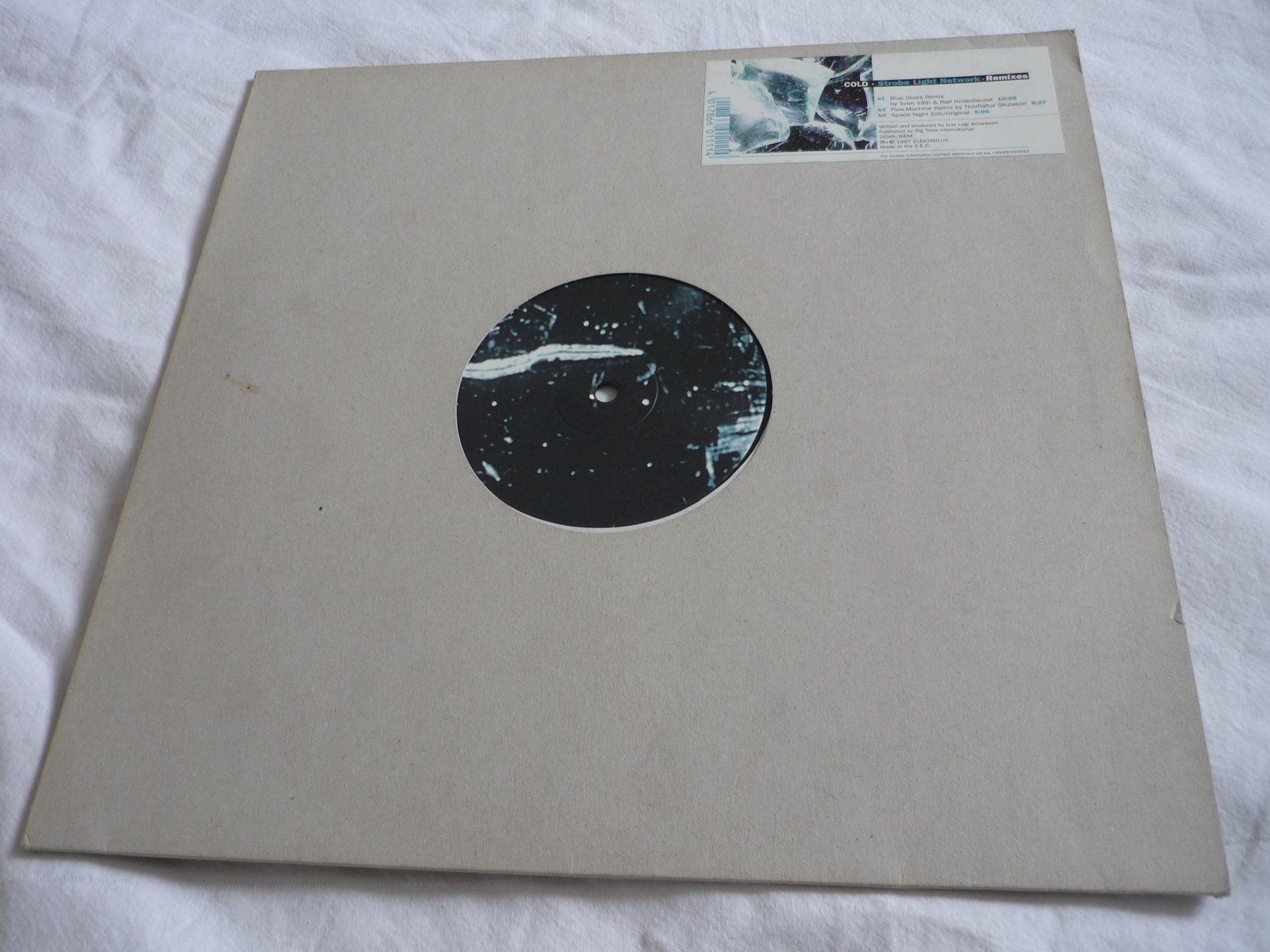 Dischi in vinile: Rare Techno Vinyl - Sven Väth - cold strobe light network – Usato da Beringen venduto da Flatretriever