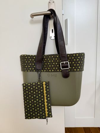 O bag Tasche Damen Olivgrün mit Innentasche guter Zustand
