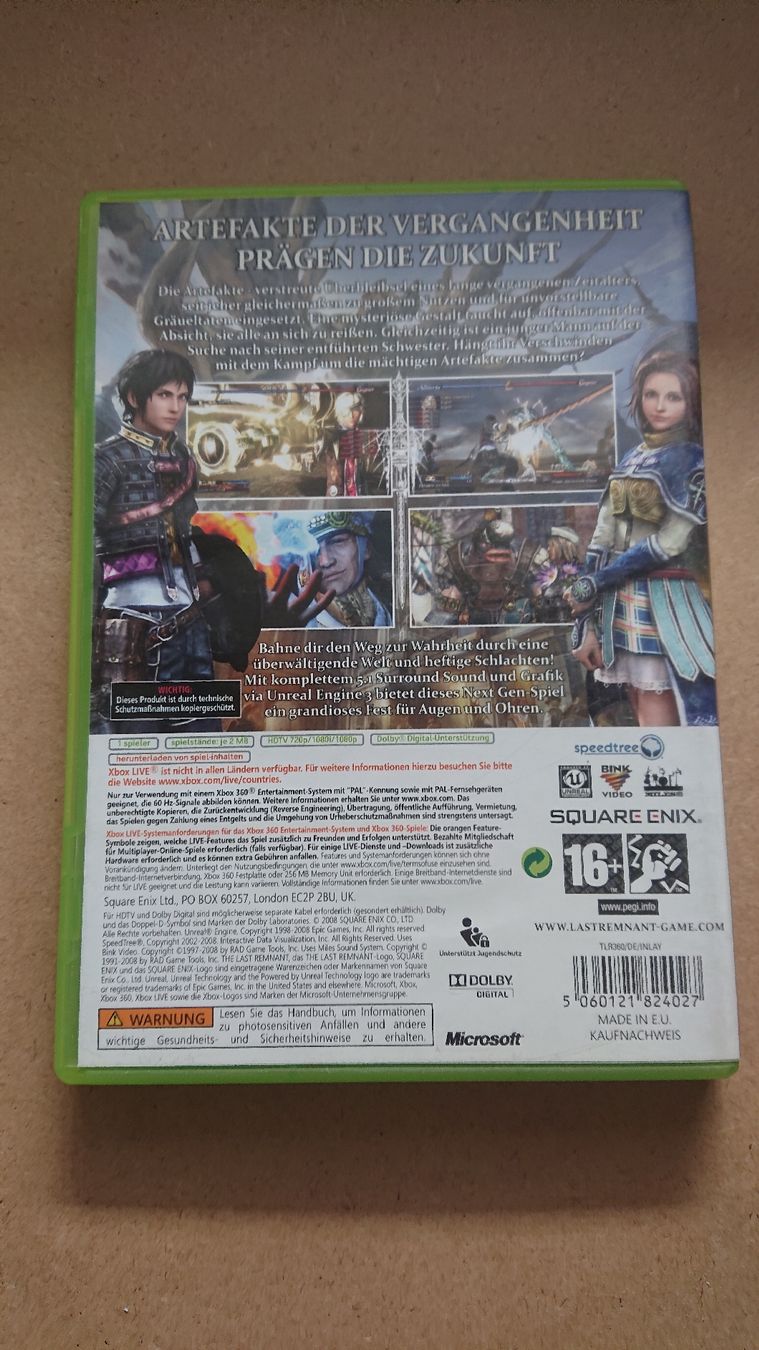 Giochi: The Last Remnant - Xbox 360 - – Usato da Chur venduto da FreakofRarity 1
