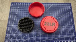 Patronenbox rot für 55 Schuss 22lr KK Pistole / Gewehr