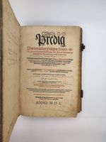ALTE DRUCKE - JOHANN HOFFMEISTER - PREDIG 1550