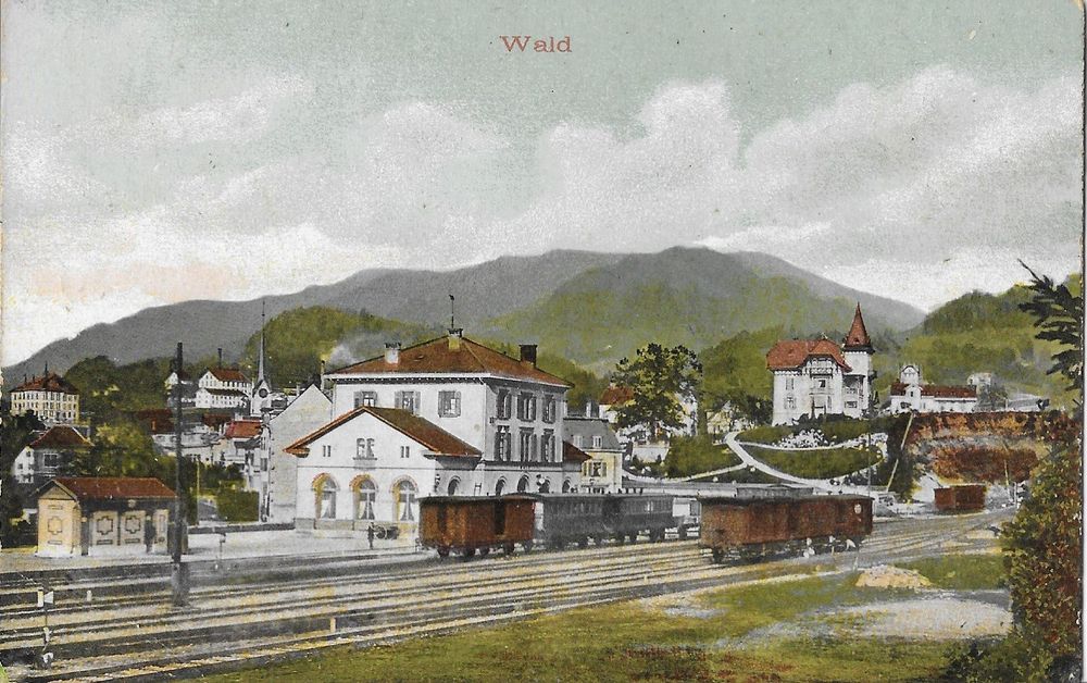 Karte Wald (Bahnhof) 1907 Kaufen auf Ricardo
