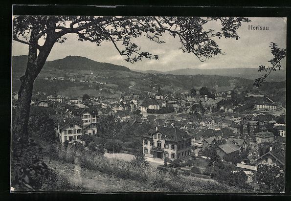 Cartoline postali: AK Herisau, Panoramablick vom Berg aus – Usato da Berlin venduto da bartko-reher