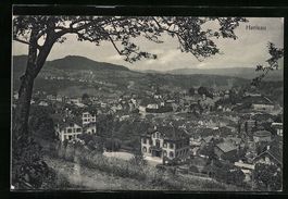 AK Herisau, Panoramablick vom Berg aus