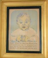Cuno Amiet (1868-1961) Top-Unikat 1926 handkoloriert