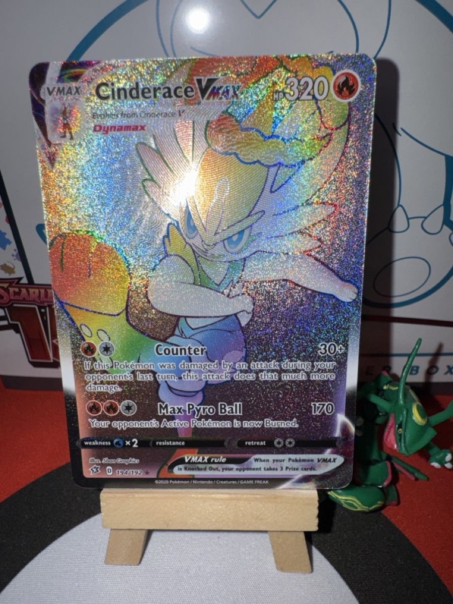 Pokémon Carte collezionabili: POKÉMON / Cinderace VMAX / Rebel Clash / Rainbow – Usato da Herzogenbuchsee venduto da TCG-High-Quality 1