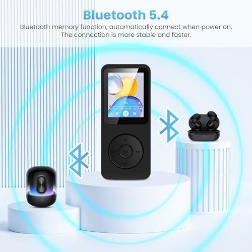 Lettore multimediale portatile: 32GB MP3 Player Bluetooth 5.3 1.8 TFT Farbbildschirm HiFi – Nuovo e nell'imballaggio originale da Hundwil venduto da pac_6jh8 5