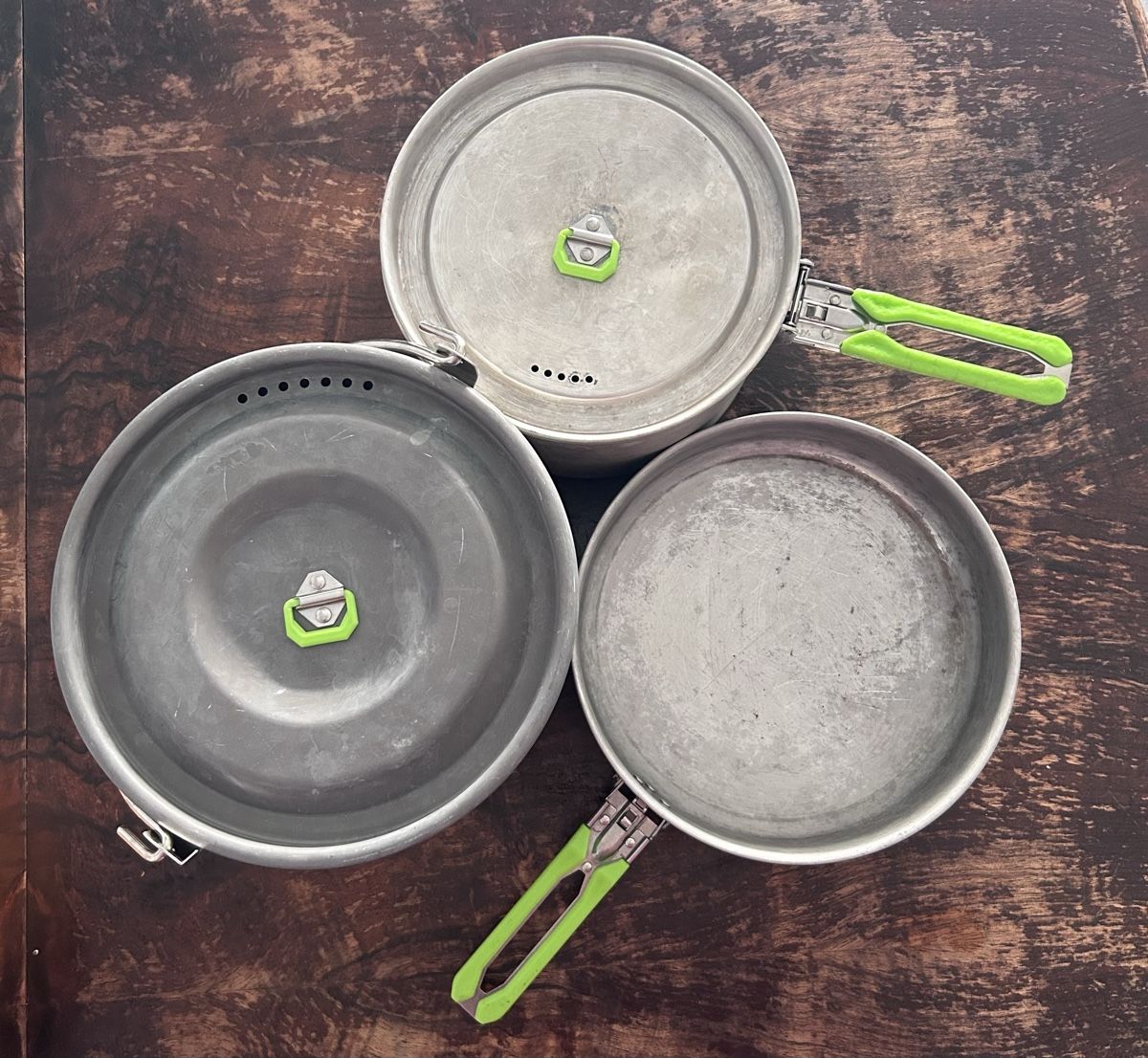 Töpfe: 3 Camping Töpfe / Pfannen im Set  – Gebraucht aus Zürich von ann_9fv5