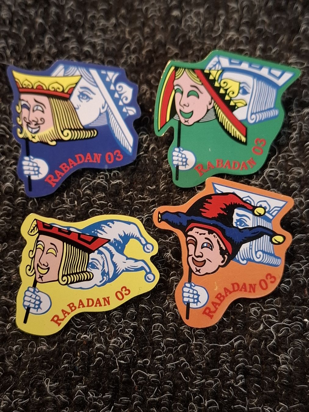 Plaketten & Abzeichen: 4 Pin's Rabadan Bellinzona – Neu (gemäss Beschreibung) aus Motto Blenio von Vigio