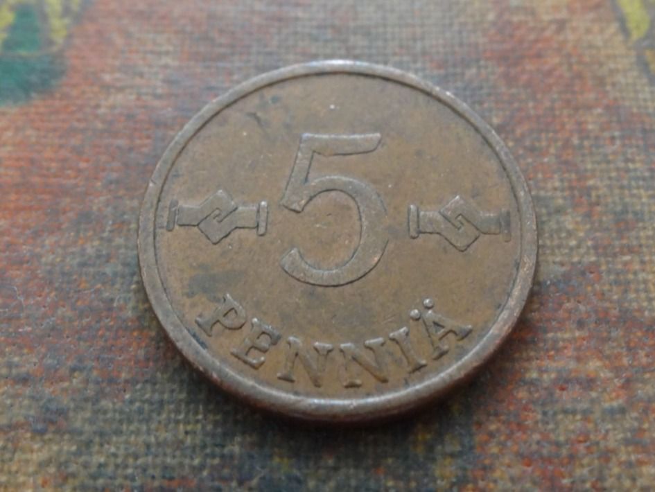 Alle Münzen: FINLANDE  5  Pennia  1963 – Gebraucht aus Romanel-sur-Lausanne von Swift13 1