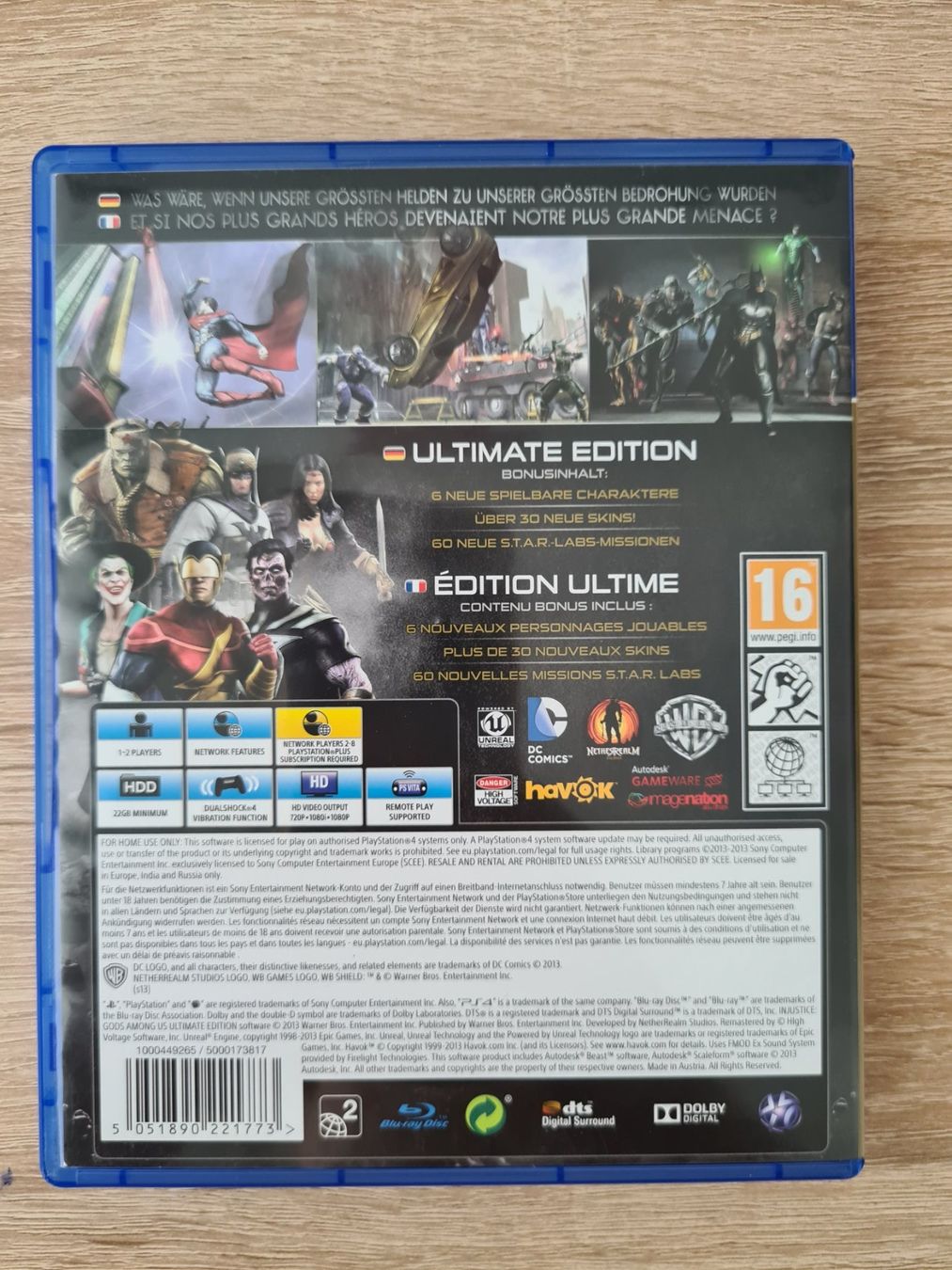 Giochi: Injustice Ultimate Edition (Multilanguage Cover) - PS4 – Usato da Carouge GE venduto da Gasco 1