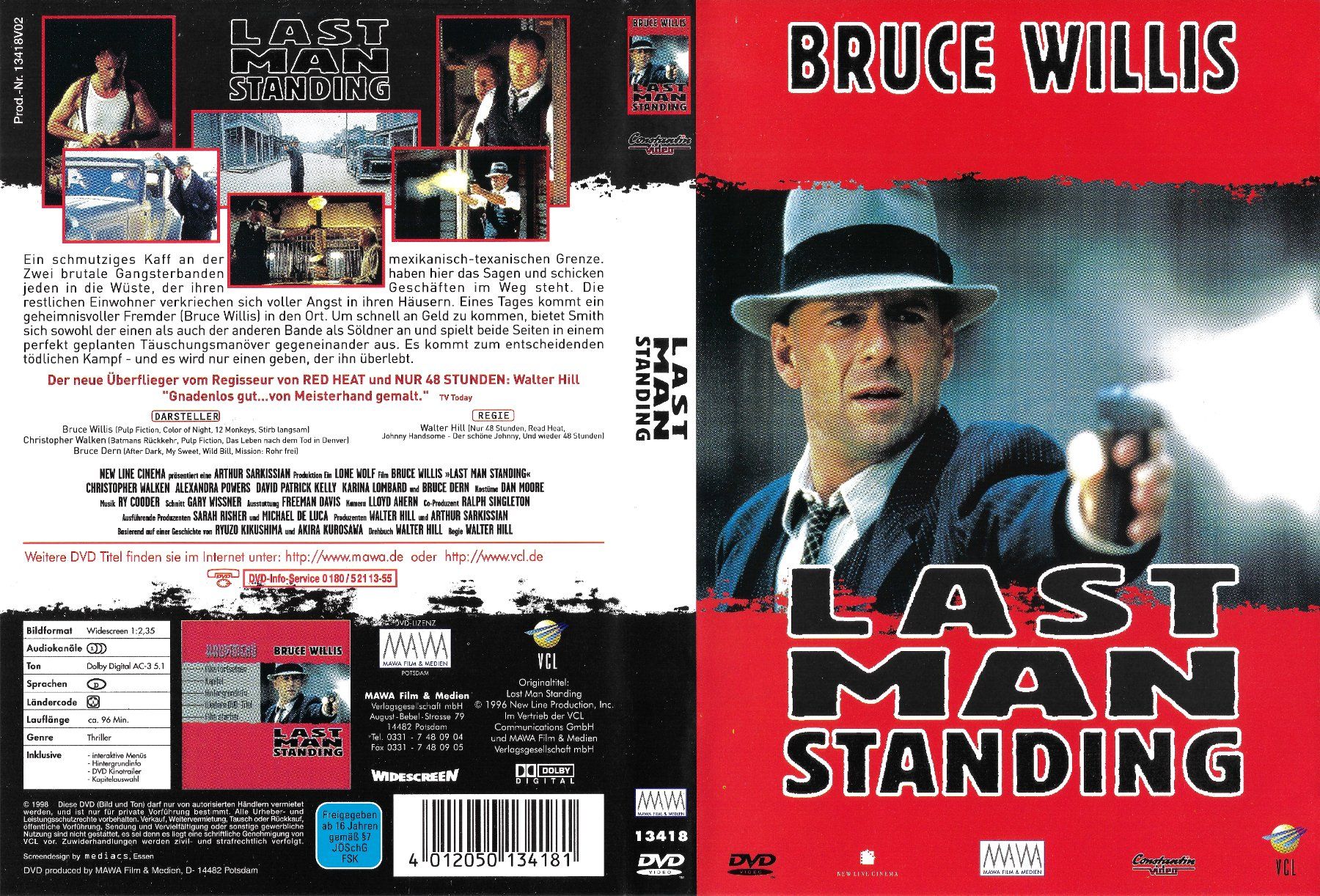 Tutti i DVDs: Last Man Standing (1996) – Usato da Zürich venduto da Cineasten