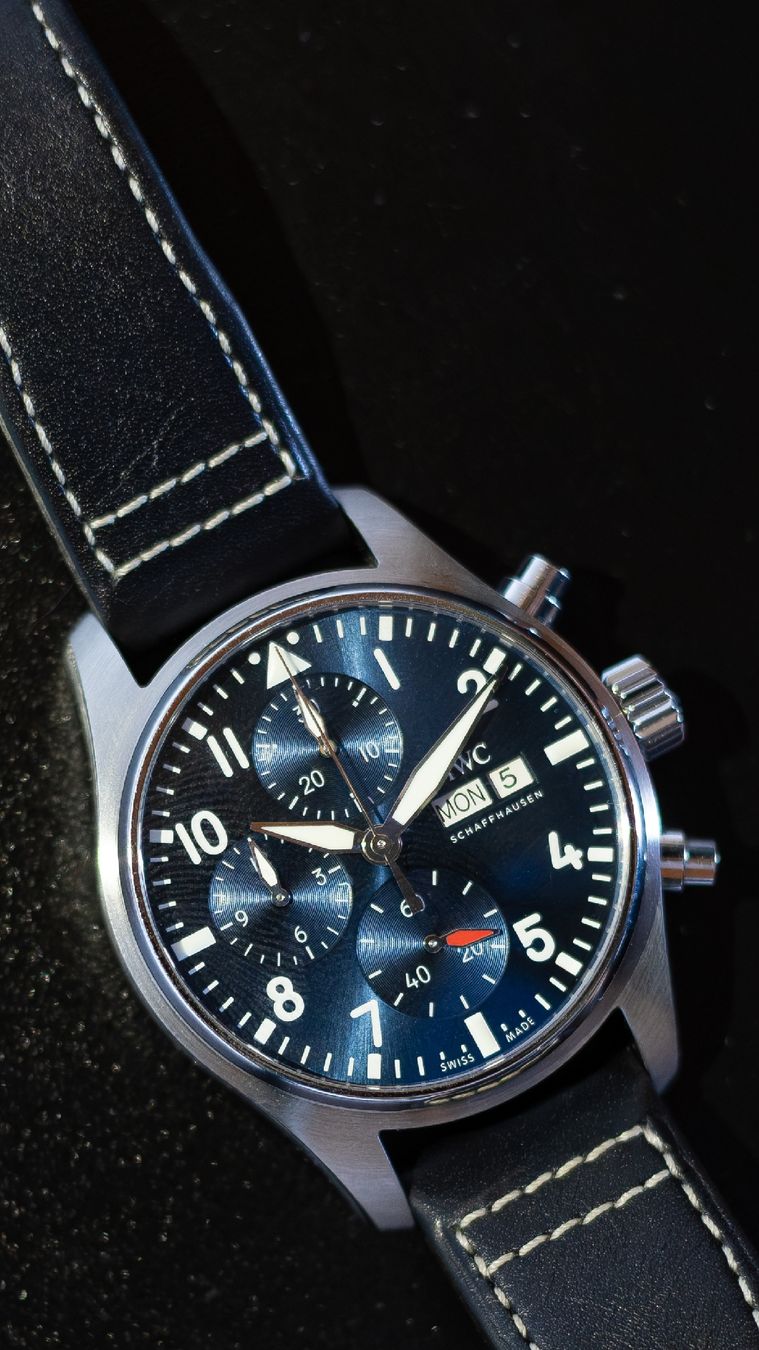 IWC Orologi: IWC Pilot Watch Chronograph 41 Blue Fullset – Usato da Lupfig venduto da nik_7sxm 3