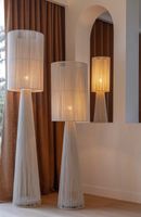 Stehlampen Set aus Stoffseil für Gemütlichkeiit