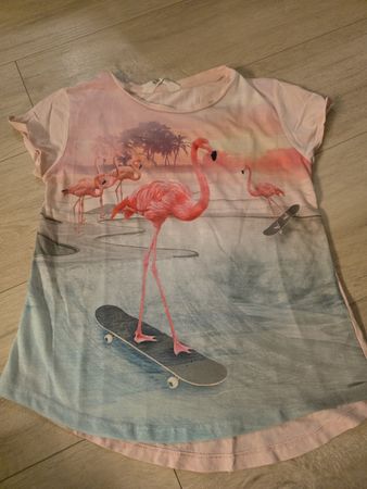 Mädchen T-Shirt H&M Flamingo Grösse 146/152 guter Zustand