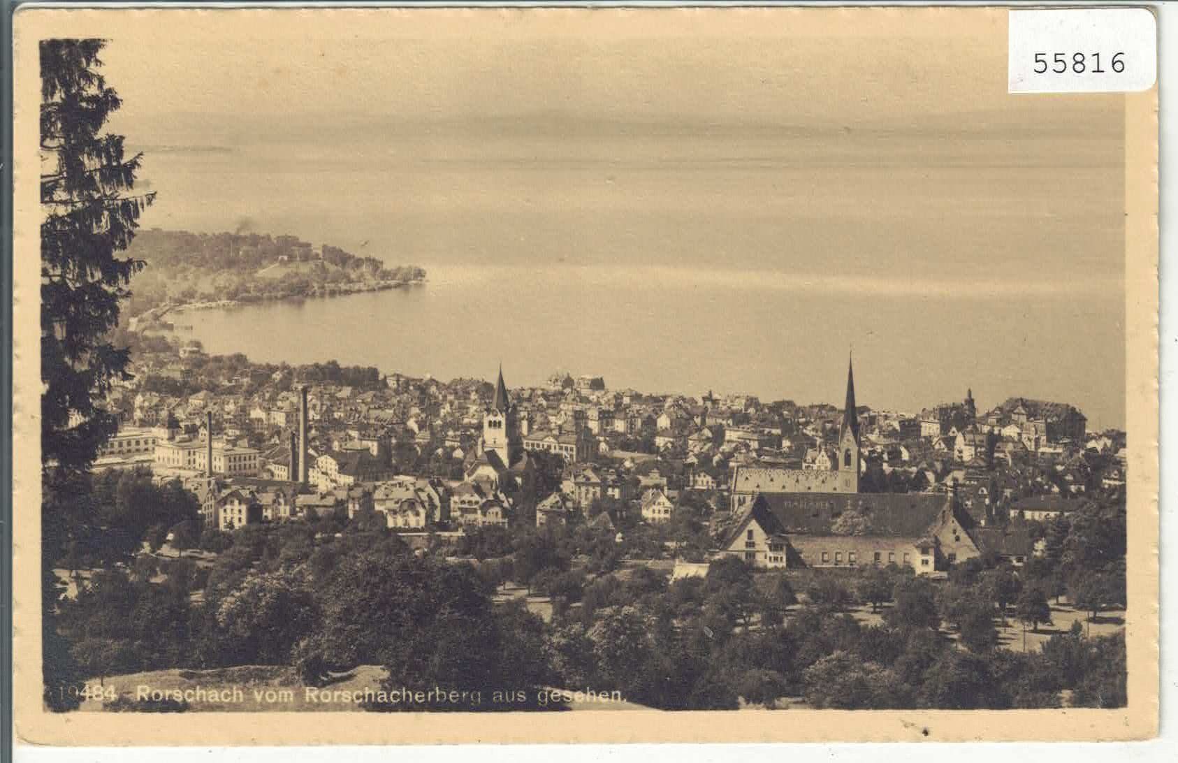 Cartoline postali: Rorschach vom Rorschacherberg aus gesehen – Usato da Ettingen venduto da Kartenplanet