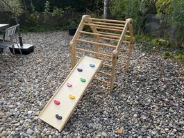Montessori Kid - Klettergestell "Noah" mit Rutsche