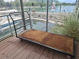 Plattformwagen für Tische, robuste Ausführung, gebraucht
