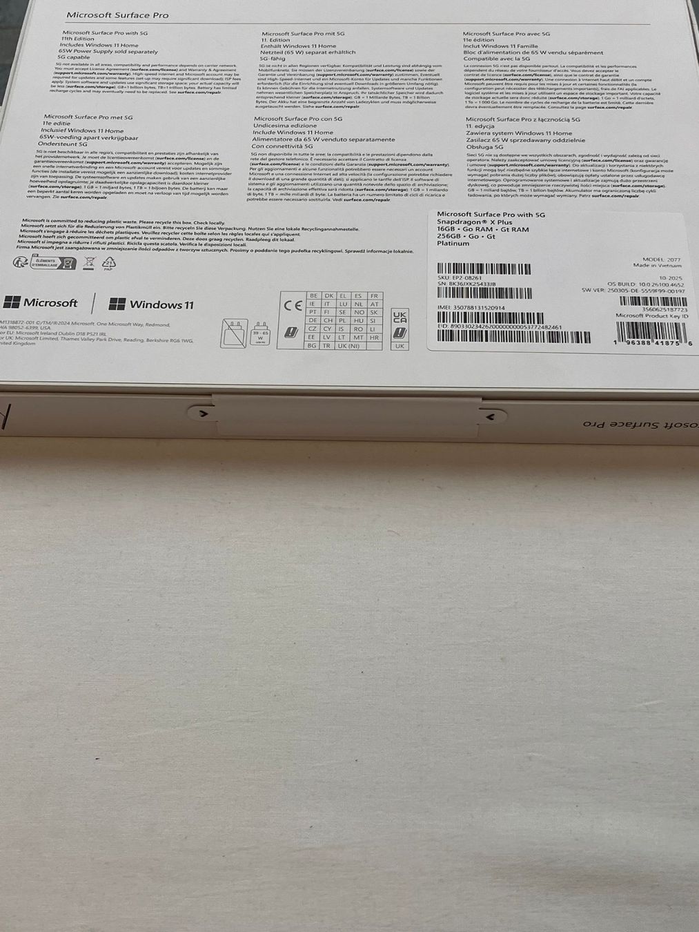 Microsoft Notebooks: Microsoft Surface Pro 11 with 5G | Snapdragon, 16GB, 256GB – Neu und originalverpackt aus Zürich von Miscellaneous_ 4