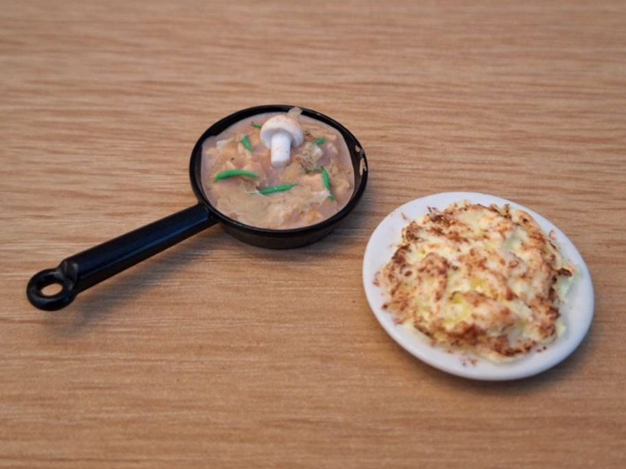 Puppenhäuser & -möbel: Geschnetzeltes mit Rösti, Handgemacht – Neu (gemäss Beschreibung) aus Zürich von HandmadeTinyFood 2