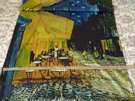 Écharpe Van Gogh, 100% viscose, neuve.