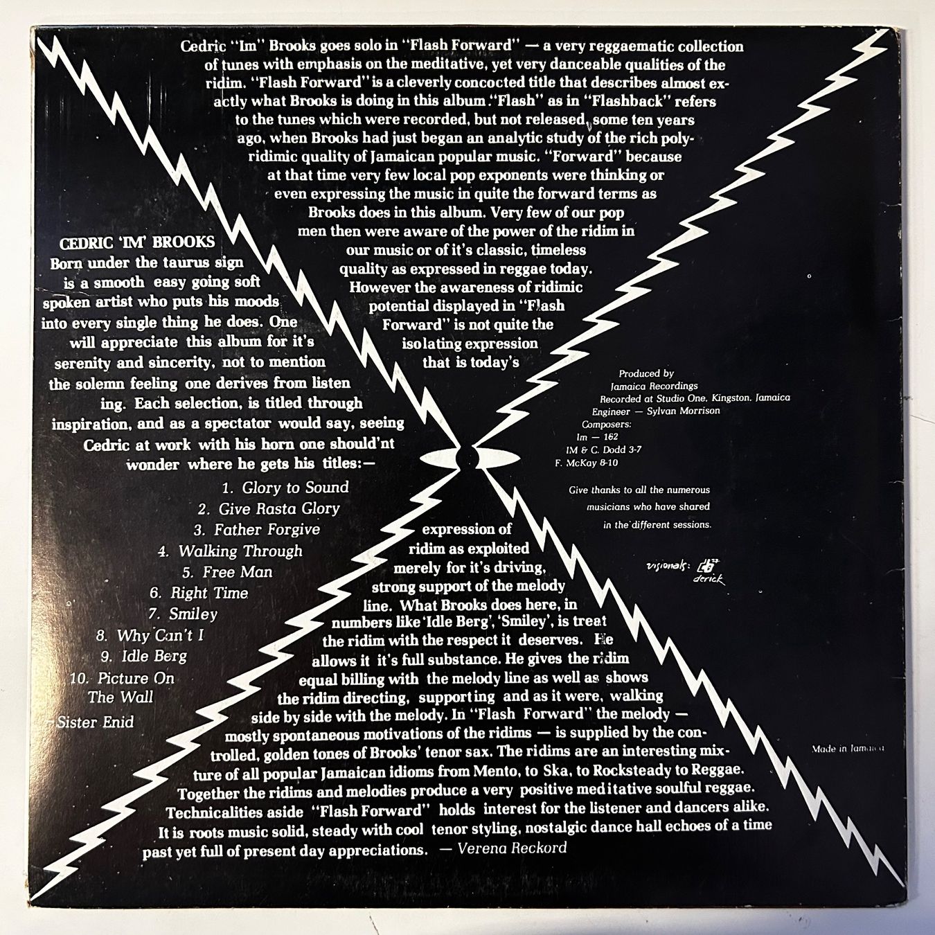 Dischi in vinile: Cedric Brooks - I'm Flash Forward - Studio One - Vinyl LP... – Usato da Aesch BL venduto da BlueMusicRecords 1