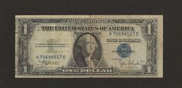 1935 Banknote One Dollar USA SERIE 1935 C Silver Certificate