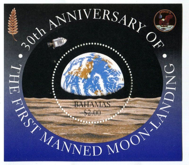 Alle Briefmarken: Block "Apollo 11". Bahamas – Neu und originalverpackt aus Basel von Butsch5