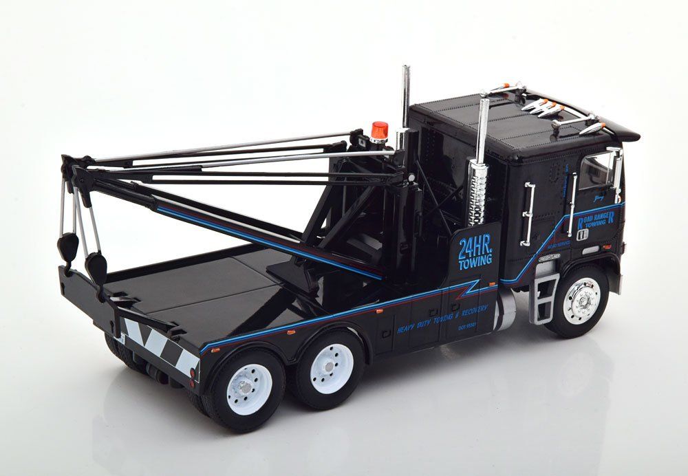 Freightliner Modellini d'auto: Freightliner FLA 9664 LKW Abschleppwagen 1984 "Terminator 2 – Nuovo e nell'imballaggio originale da Gerlafingen venduto da espero88 1