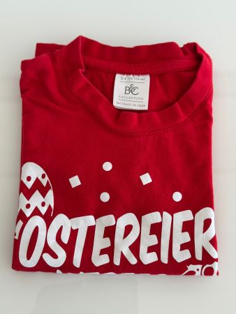 Rotes Oster T-Shirt "Ostereierwerfer", Gr. 98/104, Top!