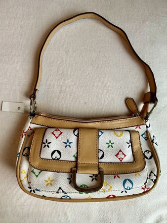 Chic Multicolor Patterned Handbag - Excellent Condition!